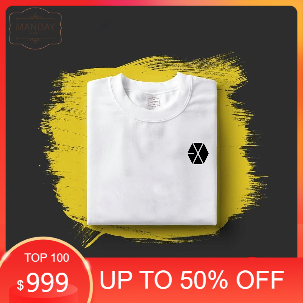 Thời Trang Áo Thun 100% Cotton Mềm In Logo Exo Cho Nam 30s