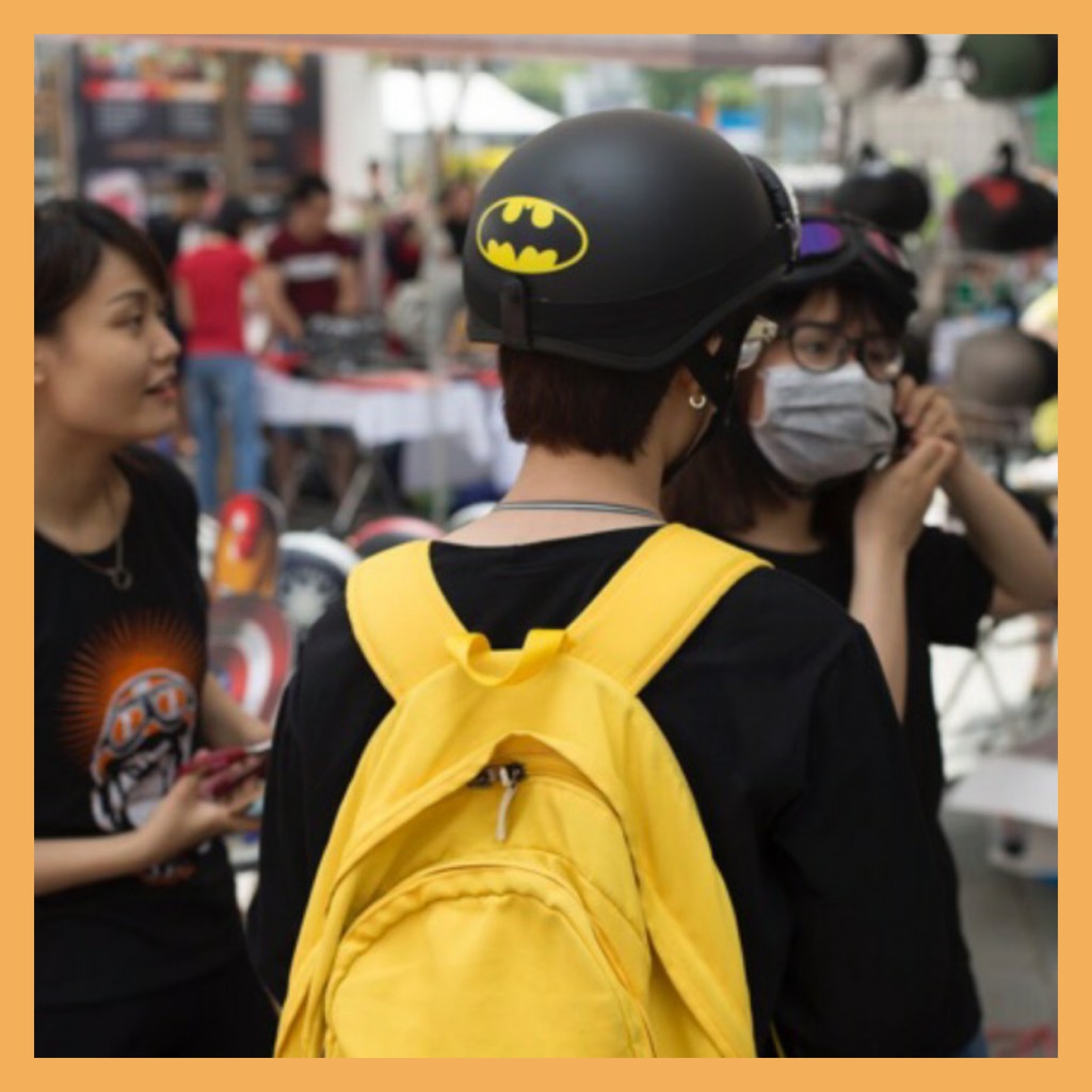 [Mã SKAMLS226 giảm 10K đơn 50K] Mũ Bảo Hiểm HR1 Bat Man (Kèm Kính) - Mũ Bảo Hiểm Nửa Đầu Thiết Kế Tiêu Chuẩn