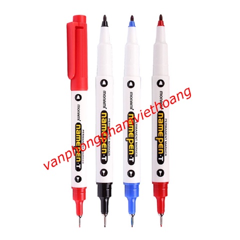 Hộp bút dạ kính Monami 2 đầu NAME PENT Hàn Quốc 1 hộp 12 chiếc