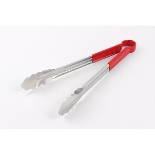 Kẹp gắp đồ nóng, thức ăn inox cán đỏ