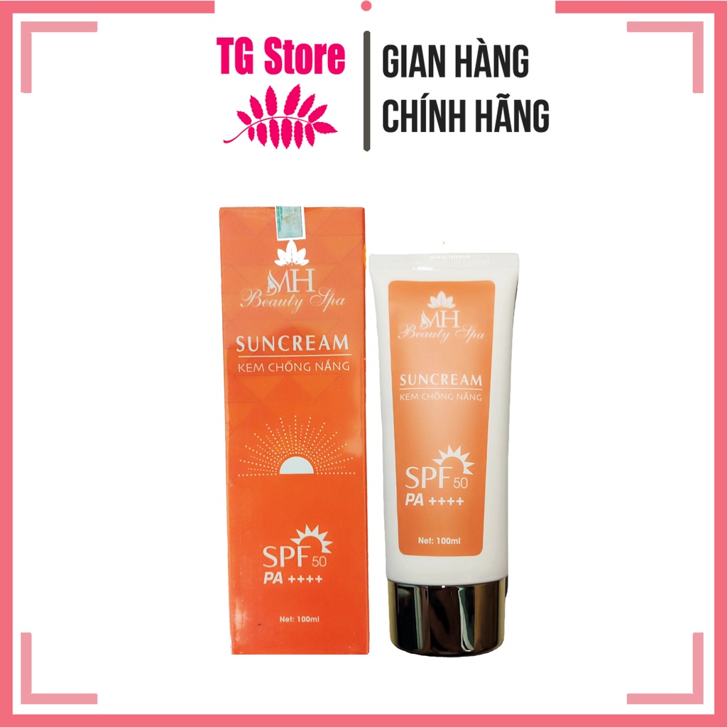 Kem Chống Nắng Sáng Da SunCream Mh Beauty Spa - Chống nắng SPF 50/A+++ Ngừa tia UV TG Store Comis