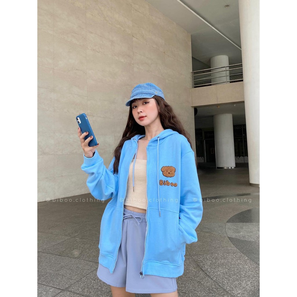 [SIEU SALE] Áo Khoác Nỉ Gấu Bibo, Hoodie dây kéo in hình Gấu nâu dễ thương | BigBuy360 - bigbuy360.vn