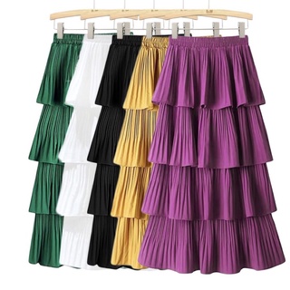 Chân váy xếp tầng - Chân váy xếp ly nhiều tầng - Nhiều màu lựa chọn