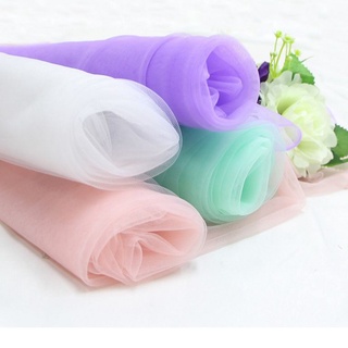 Vải voan may đầm, may đồ, làm hoa, voan lưới, voan cát, trang trí, làm rèm, Voan mềm, Voan lưới cứng nhiều màu giá rẻ