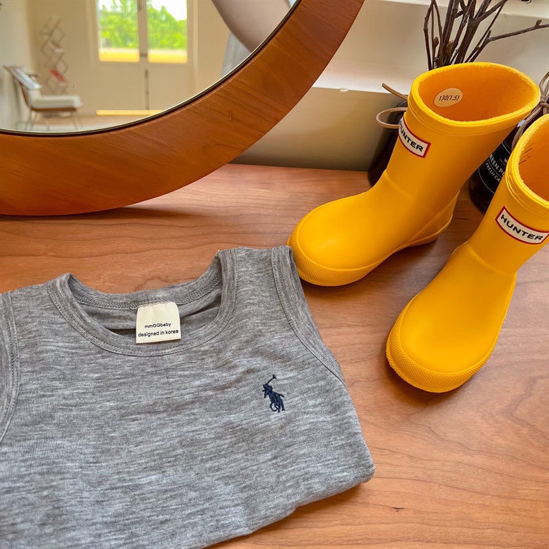 [Babycat] Hàng Có Sẵn Áo Thun Cotton Không Tay Phong Cách Nhật Bản Hàn Quốc Co Giãn Thời Trang Mùa Hè 2022 Cho Bé Trai