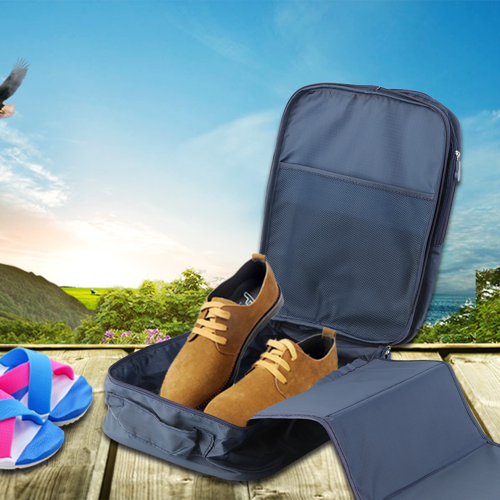 Túi đựng giày cỡ lớn chất nylon chống nước tiện lợi đi du lịch