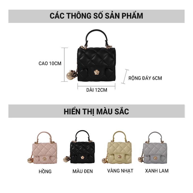 Túi Đeo Chéo mini Hình Vuông Mẫu 2022 Mới GYLXB261