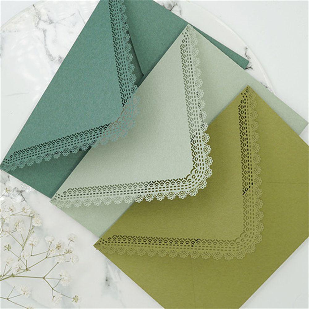 Set 2 Thiệp Giấy Kiểu Ren Rỗng Retro DIY