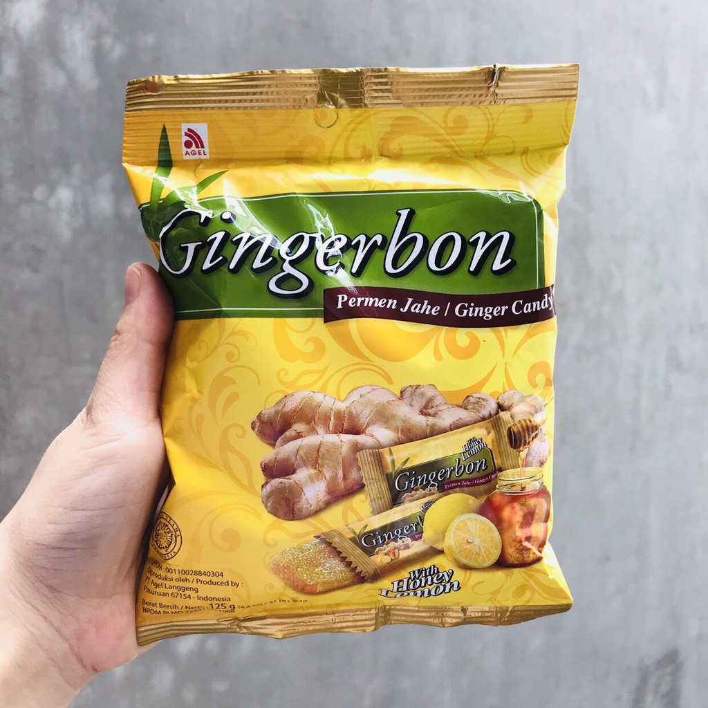 Kẹo Gừng Chanh Mật Ong Gingerbon _Gói 125g