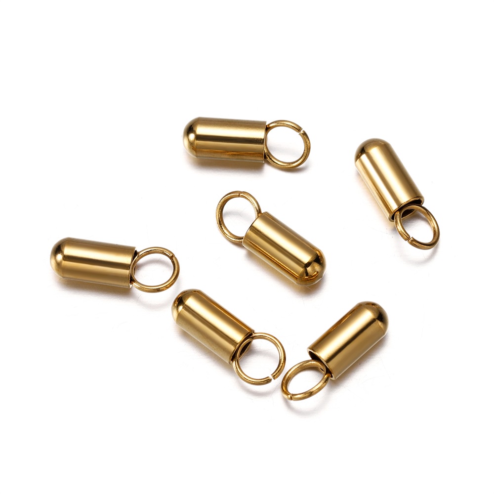 Set 20 Khóa Dây Bằng Thép Không Gỉ 3-5mm Nhiều Màu Sắc Chuyên Dụng Làm Trang Sức