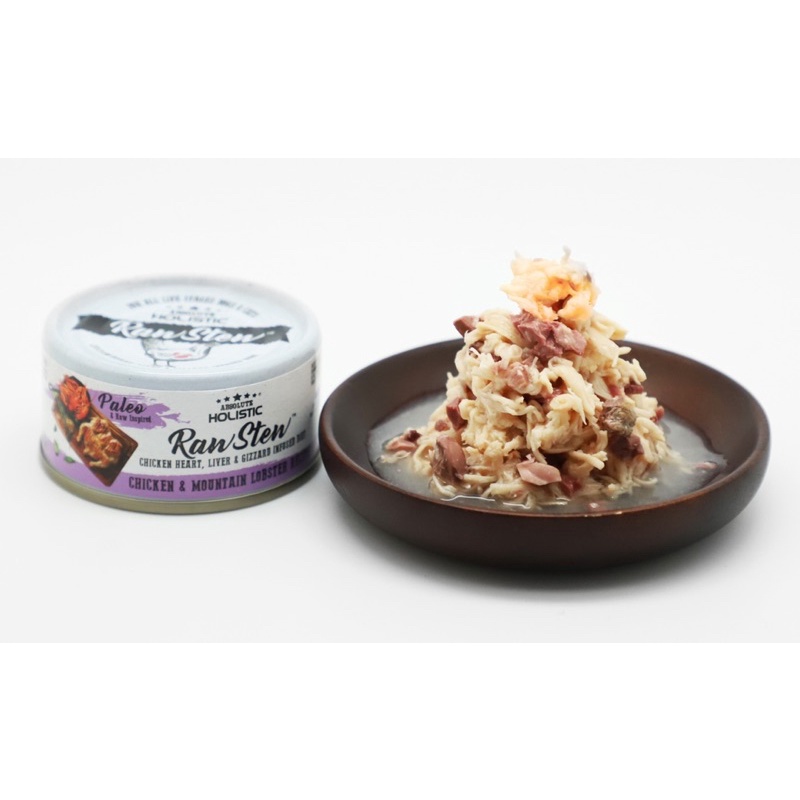Pate dinh dưỡng cho cún mèo Absolute Holistic RawStew 80g