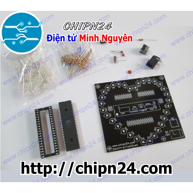Bộ DIY LED Trái Tim 32 LED - [Chọn Loại]