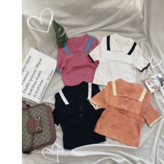 Set jeans dài co giãn xám đen tua lai + crop petter phối viền