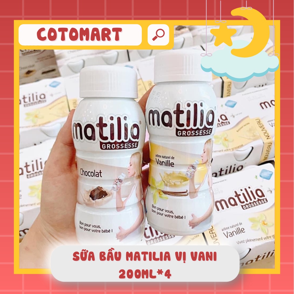 Sữa Bầu Matilia 200ml*4 Pháp
