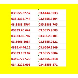 List Sim V90 dạng Tứ quý Zone toàn quốc