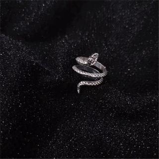 Nhẫn Mạ Bạc Hình Rắn Cá Tính Cho Nữ