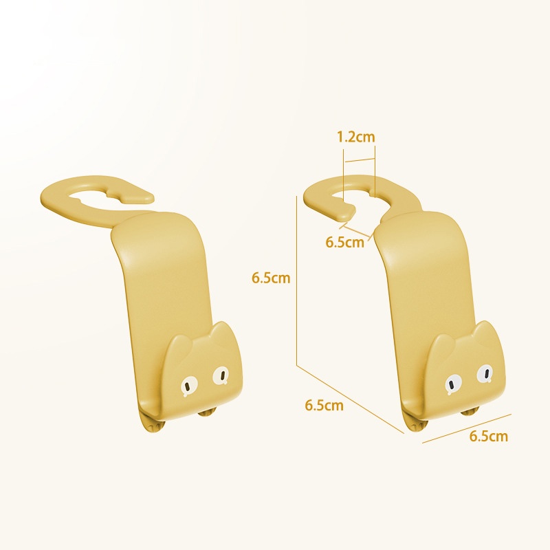 Set 2 móc treo đồ XIAODUOJIAJU gắn lưng ghế xe hơi tiện dụng