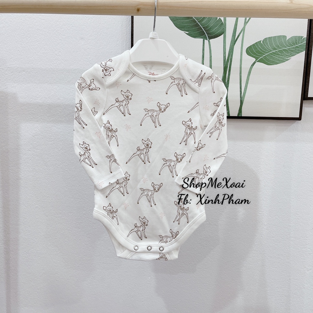 [Chọn mẫu][Size 50cm] Bodysuit dài tay cho bé size từ 2,5-3,5kg