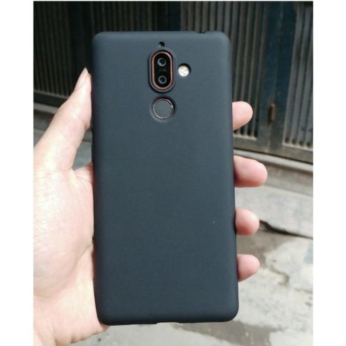 [Nokia 7 Plus] Ốp lưng silicon dẻo đen cao cấp Tidifan