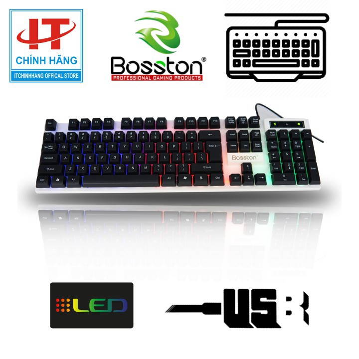 [ MUA LẺ GIÁ SỈ ]  BÀN PHÍM GIẢ CƠ BOSTON RDRAGS 808 LED USB -GAME