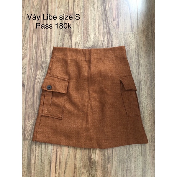 Váy tweed Libe màu cam