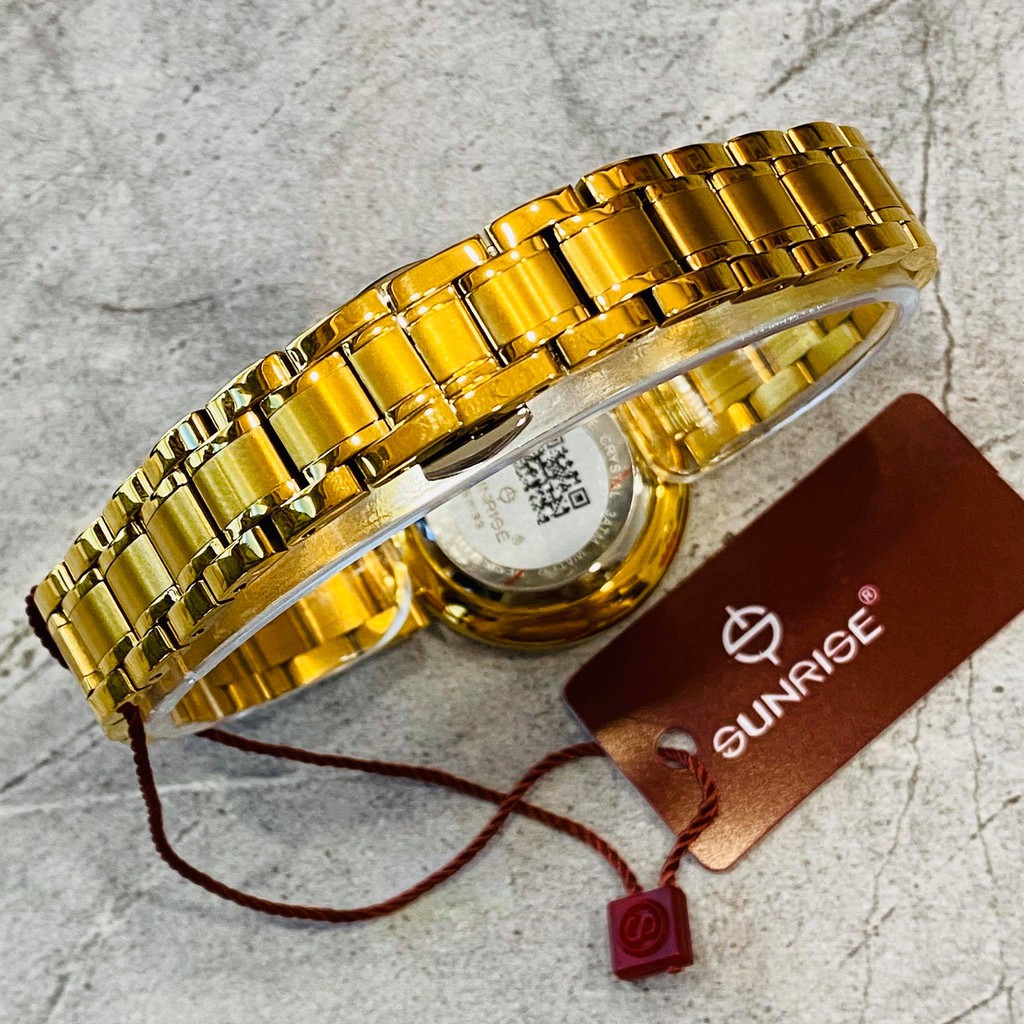 Đồng hồ Sunrise nữ chính hãng Nhật Bản L2128.SA.G.T kính saphire chống trầy - bảo hà