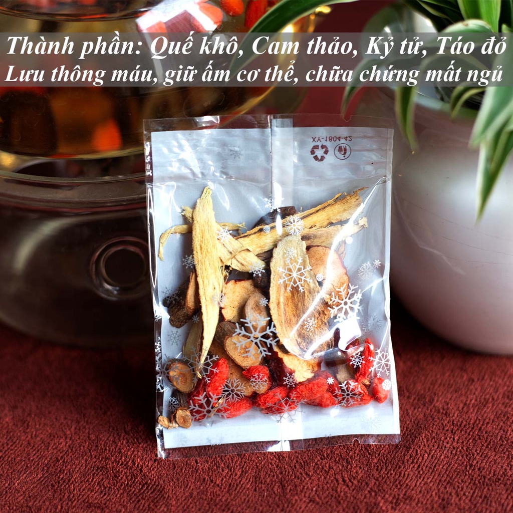 Trà Quế Chi - Trà Hoa (gói 10gam) pha 350ml - Dưỡng nhan - lưu thông khí huyết - Ảnh sản phẩm thật | BigBuy360 - bigbuy360.vn