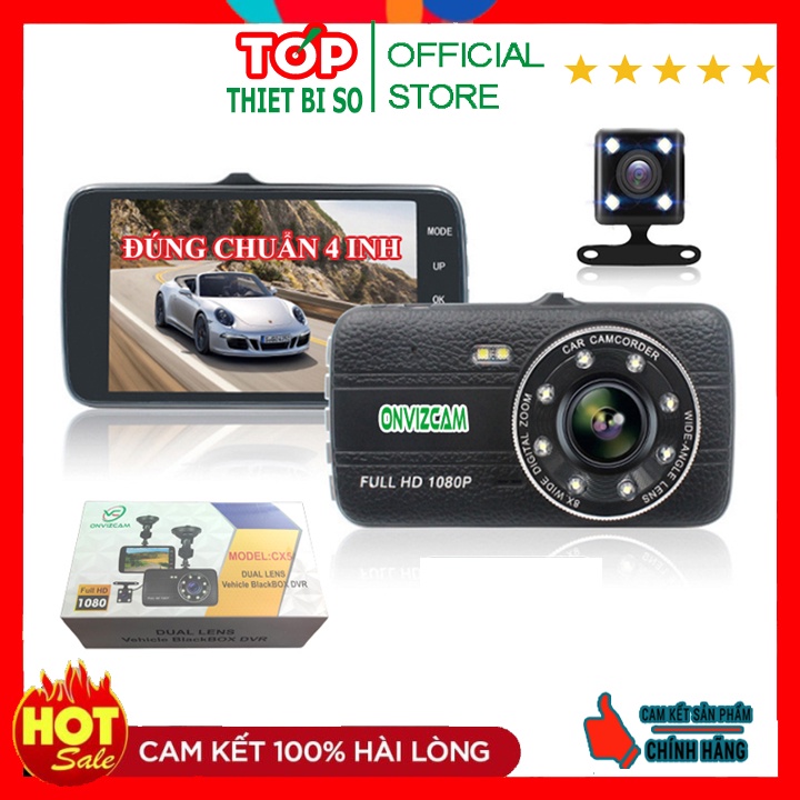 [NGUYÊN SEAL] Camera hành trình màn hình 4 inh ONVIZCAM CX5 ghi hình trước sau 1080P chính hãng | BigBuy360 - bigbuy360.vn