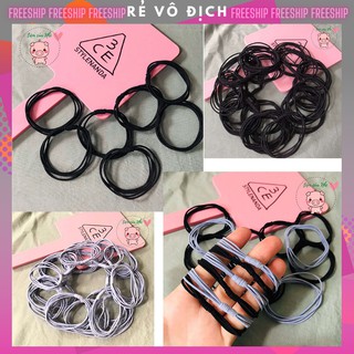 Set 5 dây buộc tóc thắt nút nhiều màu cho nữ co dãn Tiệm Của Nhi CT009
