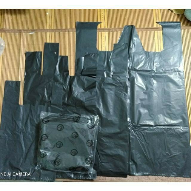 1kg túi bóng đen siêu mỏng, siêu dai dùng để đóng hàng, đựng rác