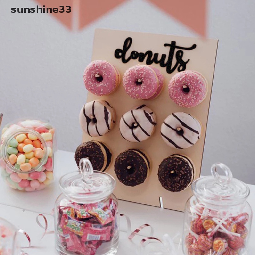 Giá Đỡ Bánh Donut Treo Tường Trang Trí Tiệc Cưới