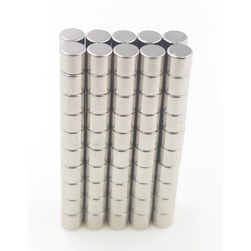 20 viên nam châm trắng 3x3mm, loại nam châm viên đất hiếm nhỏ lực hút mạnh