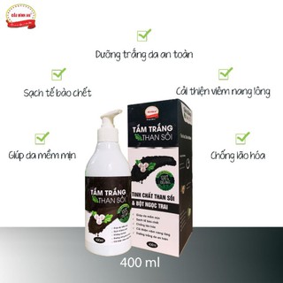 Sữa Tắm Trắng Than Sồi Cầu Bình An 400ml