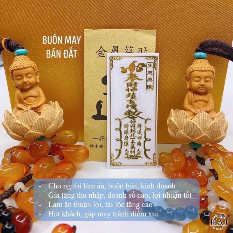 Miếng dán linh phù chiêu tài lộc, công danh, sự nghiệp, sức khoẻ, bình an, hôn nhân..cho điện thoại, ipad ,máy tính bảng