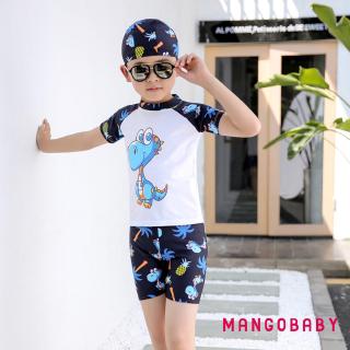 Bộ Đồ Bơi Và Nón Bơi Hình Khủng Long Dễ Thương Cho Bé Trai