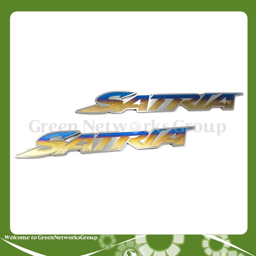 Tem chữ nổi titan dành cho dòng xe Satria Greennetworks