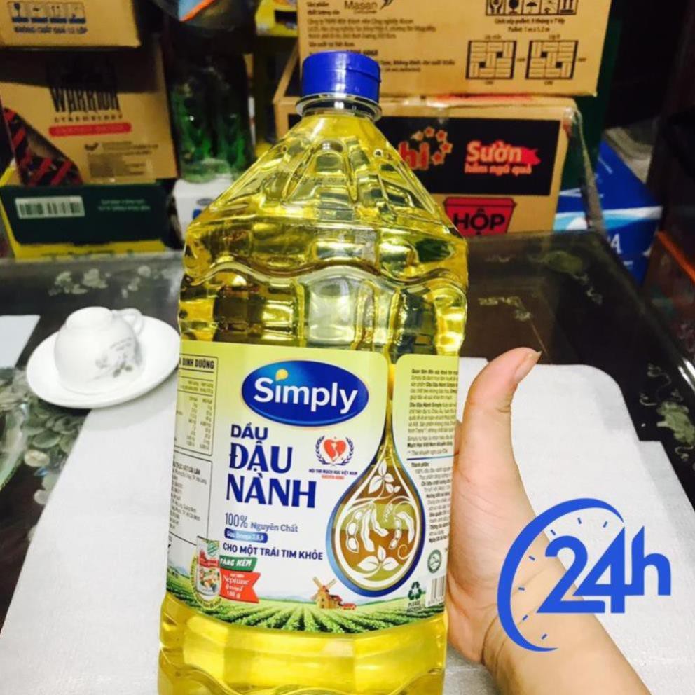 Dầu ăn Simply đậu nành 2 lít