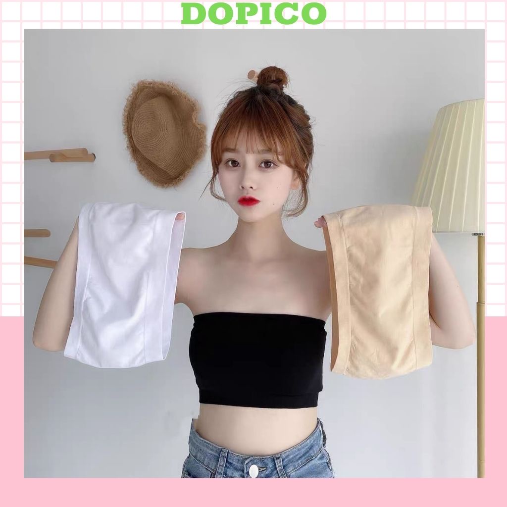 Áo ống nữ cúp ngực không đệm , áo bra không dây cực xinh DOPICO 0123