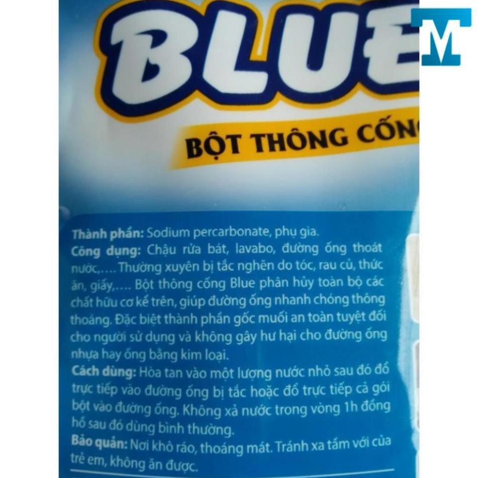 Bột thông cống Blue công nghệ Hàn Quốc - MITUHOME - Giúp bạn xóa bỏ sự lo lắng tắc đường ống cống, tắc bể phốt