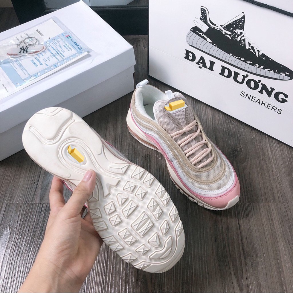 Max 97 hồng [TẶNG MÓC KHÓA - FULL BOX] giày Max 97 hồng giày thể thao Max 97 hồng nam nữ tăng chiều cao | BigBuy360 - bigbuy360.vn