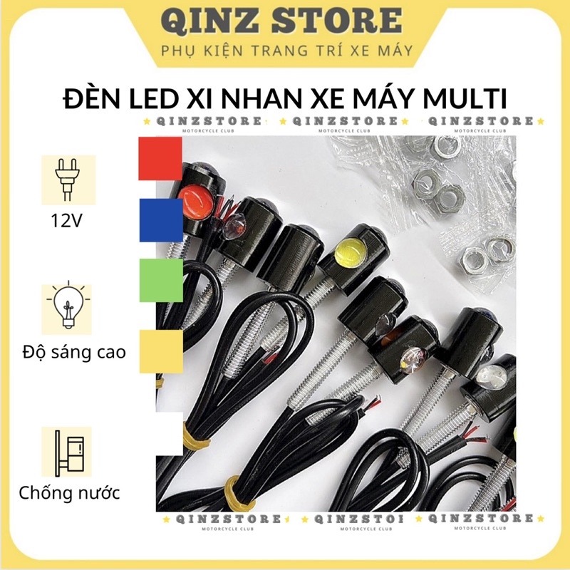 Đèn xi nhan Multi, đèn xe máy siêu sáng QINZSTORE
