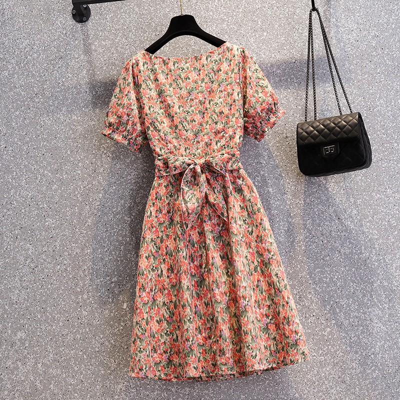 🌸Hàng Order🌸 Váy Hoa Nhí Bigsize Xếp Ly Ngực Dáng Xòe Trẻ Trung Nữ Tính🌸Hàng Quảng Châu | BigBuy360 - bigbuy360.vn