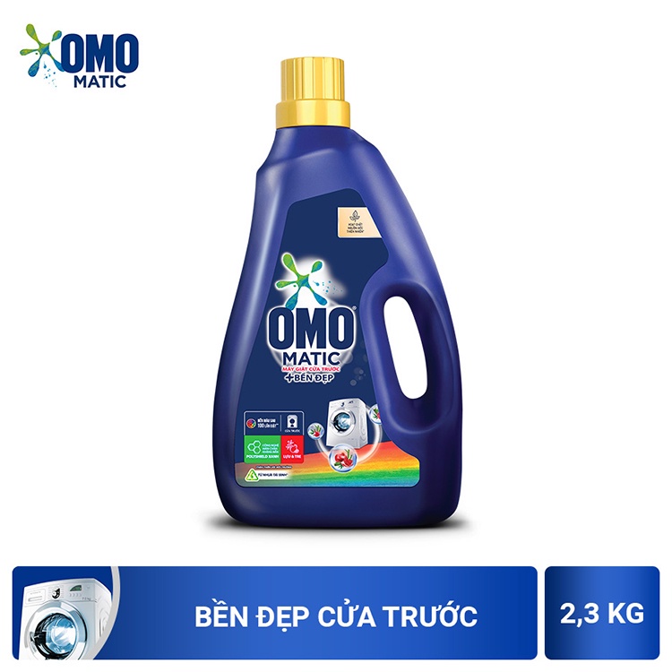 OMO nước giặt bền đẹp dùng cho máy giặt cửa trước 2.3kg/chai