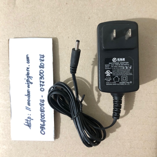 Nguồn Horoto 5V-2A jack nhỏ qua sử dụng, dùng cho đồng hồ điện tử, router wifi, camera ip Yoosee dùng tốt