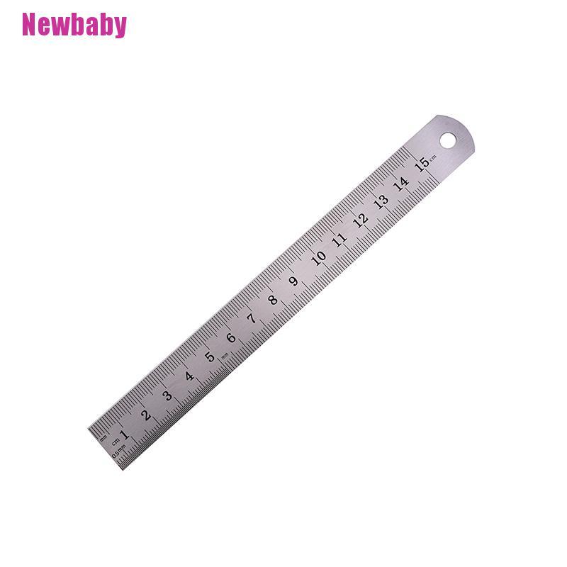 1 Thước Đo Hai Mặt 15cm Bằng Kim Loại Chuyên Dụng