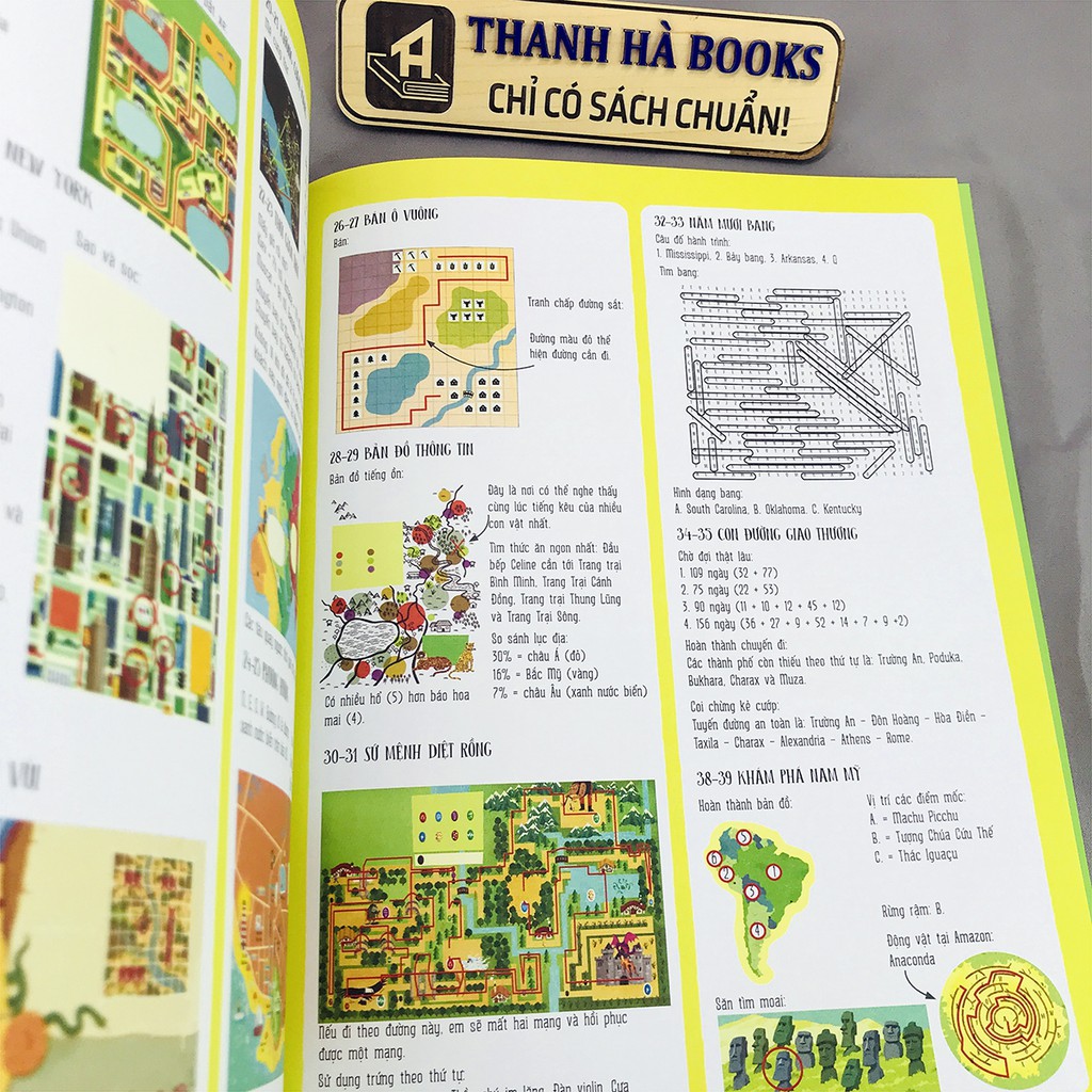 Sách - Trò Chơi Phát Triển Tư Duy - Bản Đồ Bí Ẩn - Maps Activity Book (Dành Cho Bé Từ 5+)