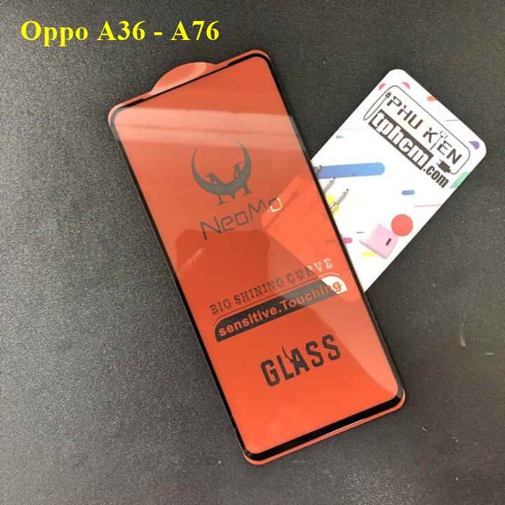 Dán cường lực Full màn hình Full keo Oppo A36 - A76