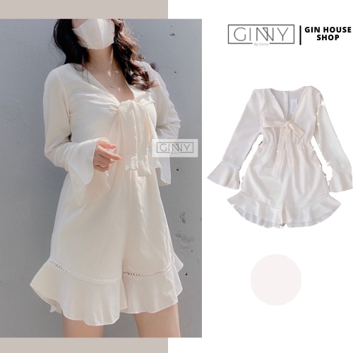 Jum Trắng Phối Bèo TH07  | GinHouse Shop