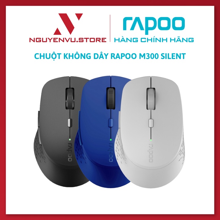 Chuột Không Dây RAPOO M300 Silent Wireless Và Bluetooth - Hàng chính hãng