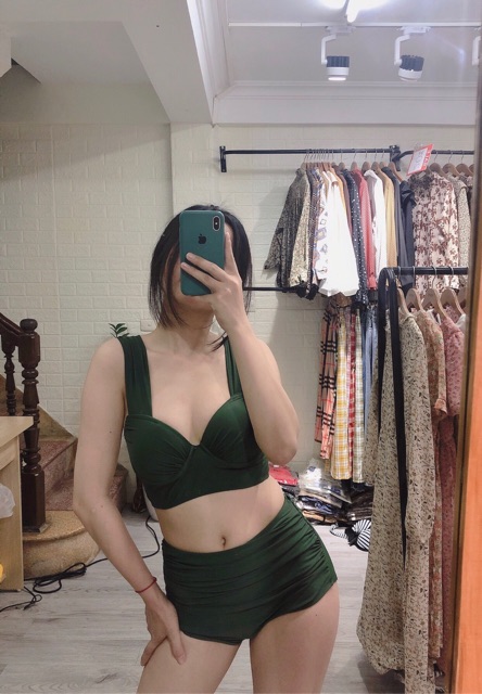 Bikini hai mảnh bản vai to rêu siêu đẹp ( Ảnh chụp thật 100%)